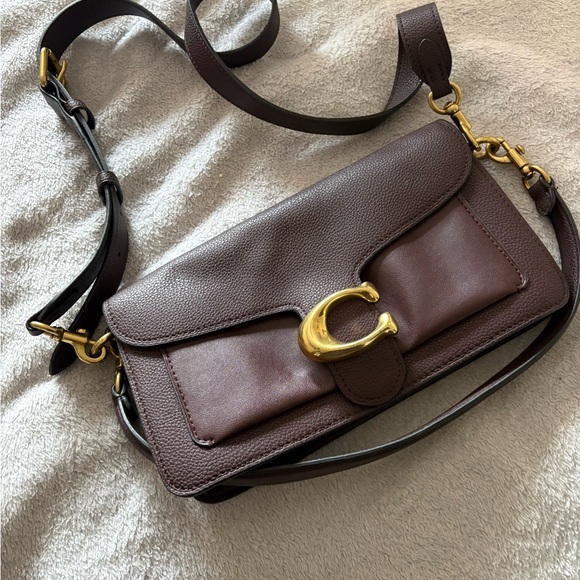 Coach Handbags - Maroon Leather Shoulder Bag